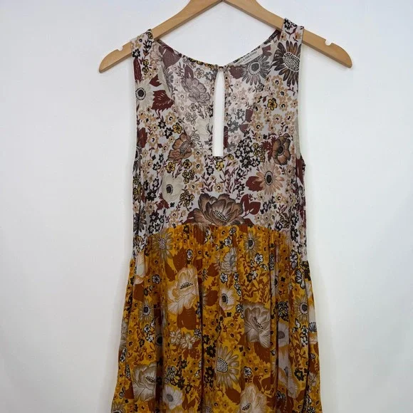 Spell & The Gypsy Desert Daisy Romper Mustard Yellow Boho V-Neck Small - Picture 3 of 8